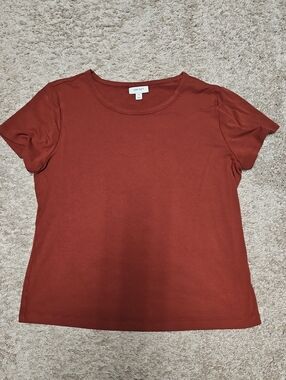 ON 34th Rust Short Sleeve Ribbed Crew Tee